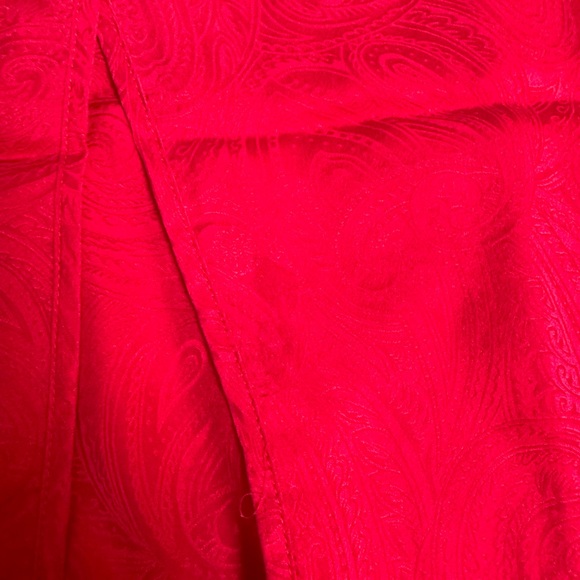 Victoria Secret gold label vintage 100% silk red pajama dress/ robe size medium - Picture 8 of 13